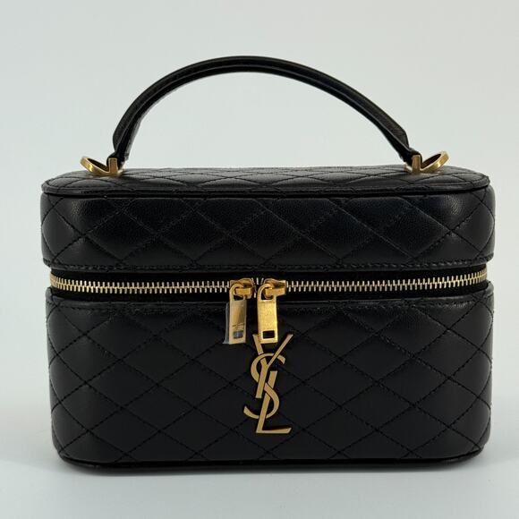 Saint Laurent Vanity Bag Handbag Shoulder Bag 2 Way Gaby Mini Lambskin Designer - Picture 4 of 16